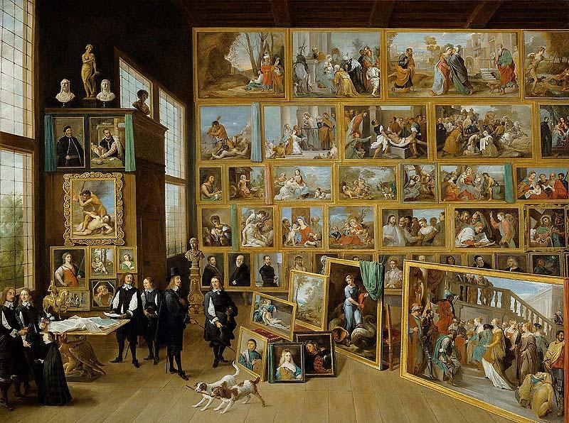 David Teniers the Younger Erzherzog Leopold Wilhelm in seiner Galerie in Brussel oil painting picture